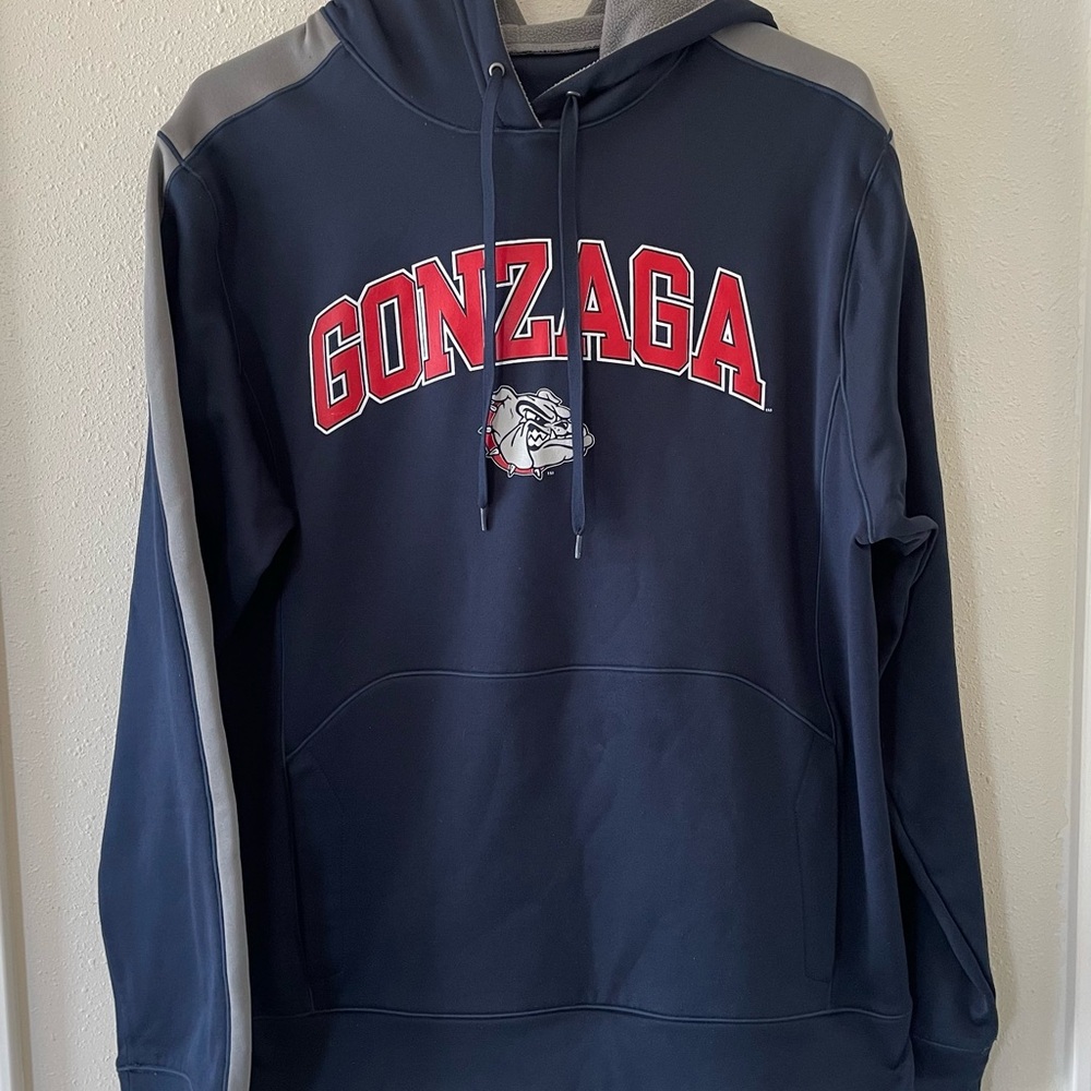 ZAGS Men’s Medium Gonzaga Bulldogs Navy Blue Hoodie Champion Brand